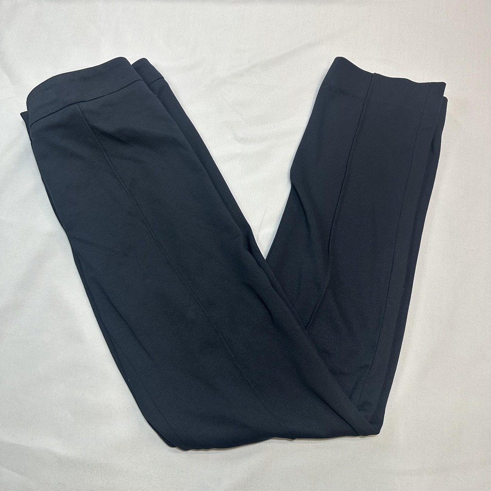 Escada Pants Womens IT 34 US 28 Black Stretch Straight Leg Dress Workwear Office